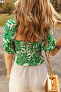 Tropical Leaf Top Florida Girl Fashion Boutique