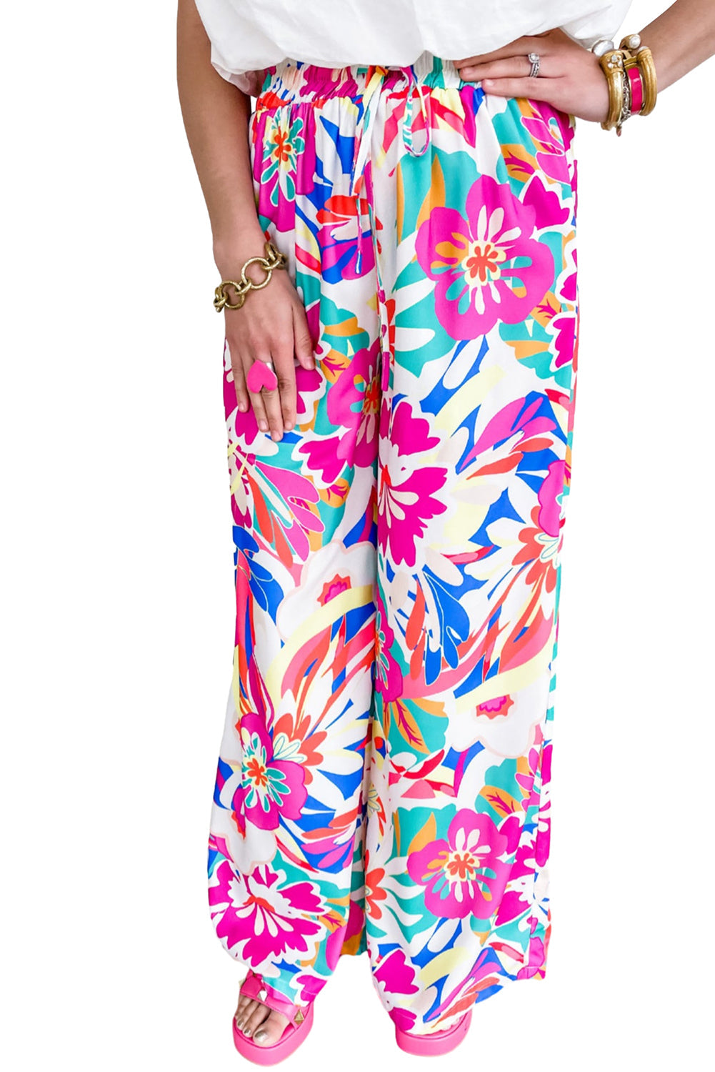 Flower Print Boho Pant Florida Girl Fashion Boutique