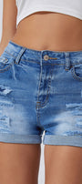 Vintage Distressed High Waist Shorts Florida Girl Fashion Boutique
