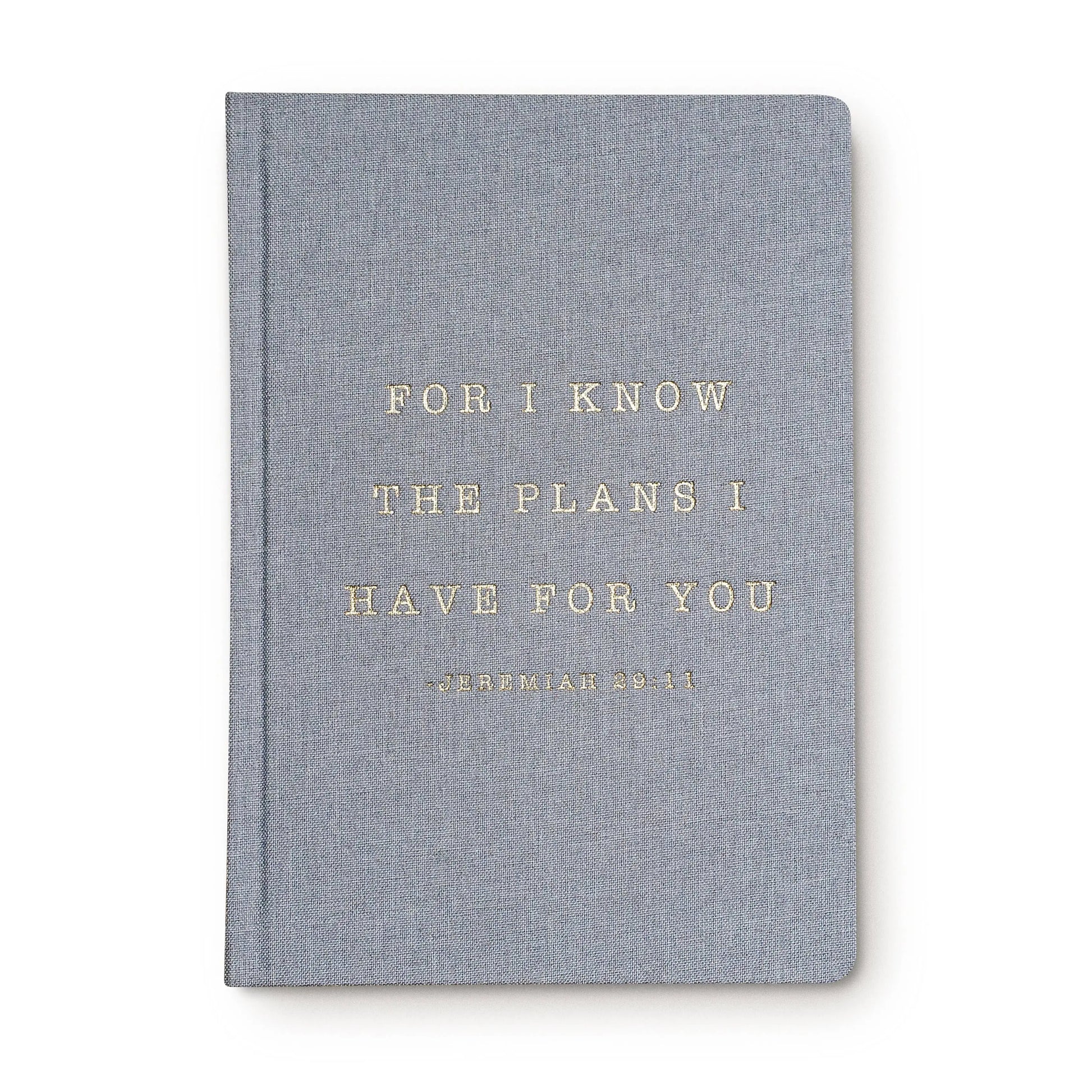 For I Know The Plans Fabric Journal Sweet Water Decor