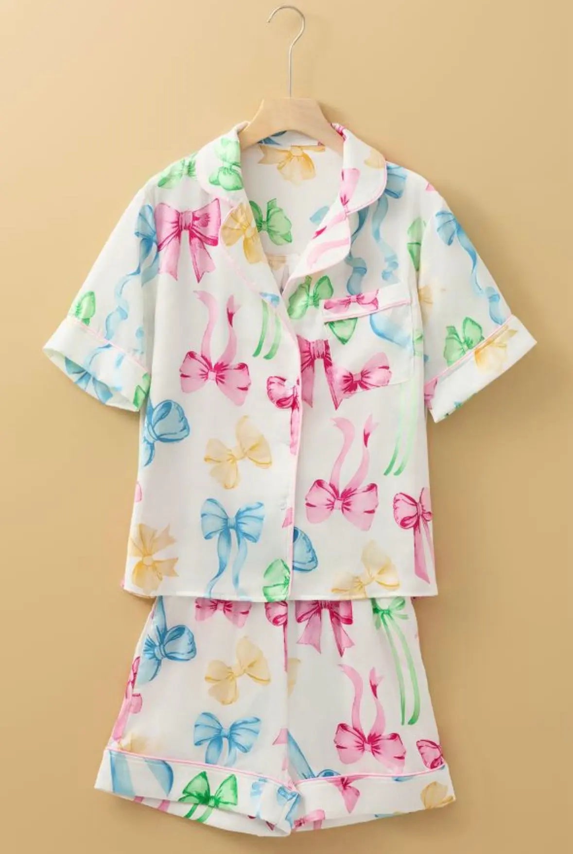 Colorful Bow Pj Set Florida Girl Fashion Boutique