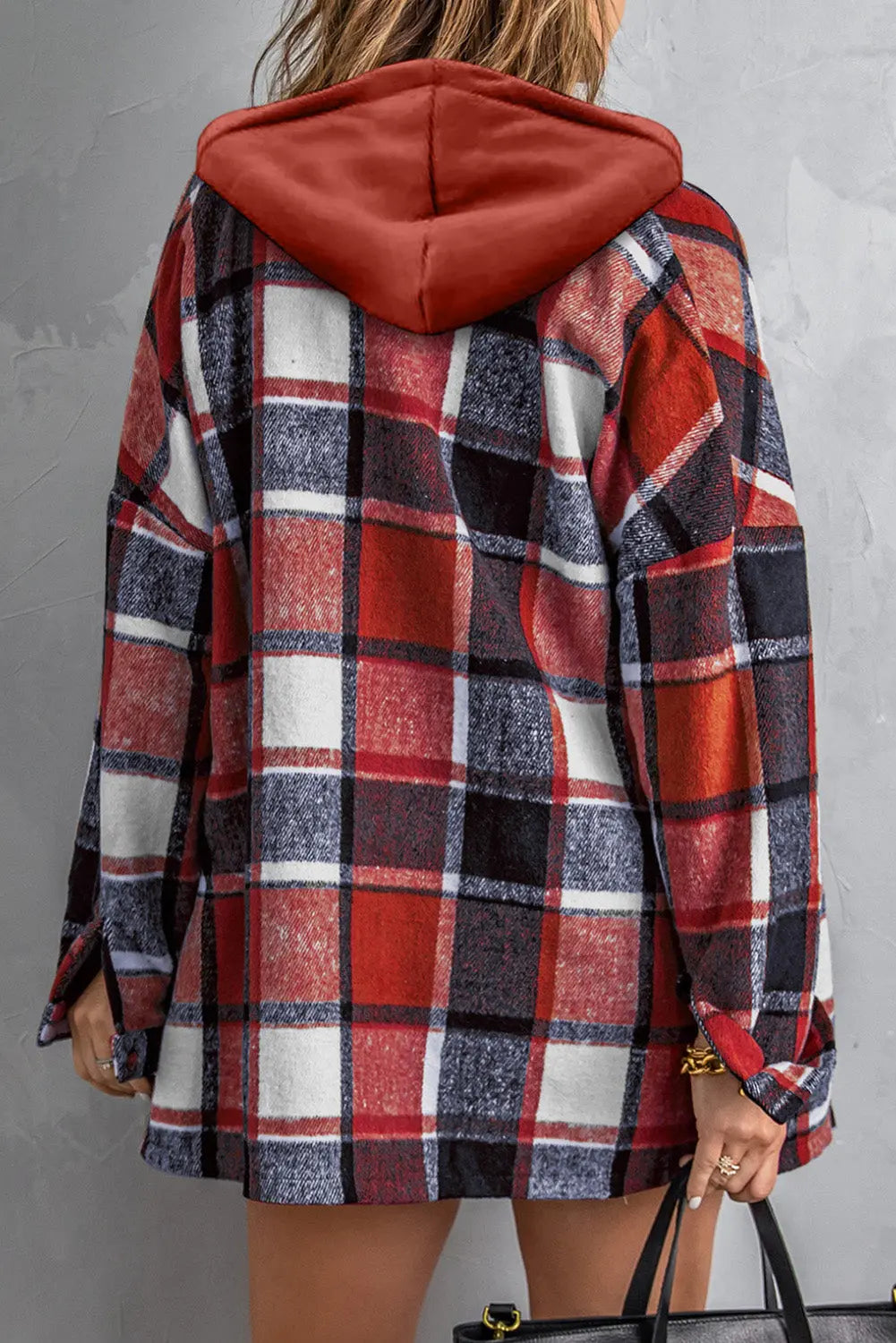 Plaid Hooded Shacket Florida Girl Fashion Boutique