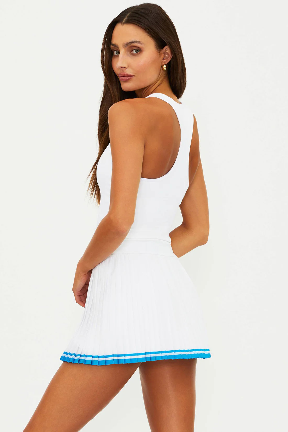 Beach Riot Yara Top Courtside White Matte