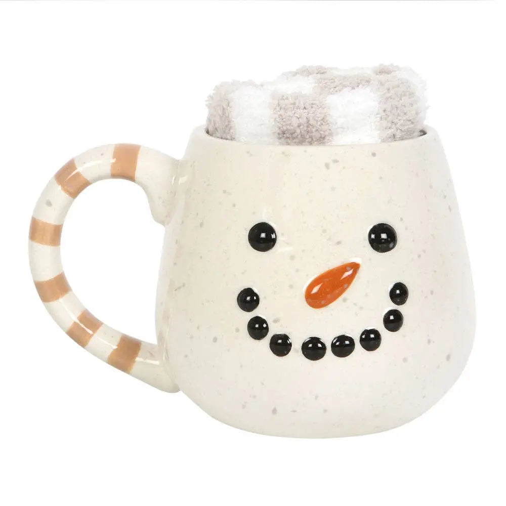 Snowman Christmas Mug and Socks Set Something Different Wholesale