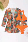 Orange 3 Piece Bikini Florida Girl Fashion Boutique