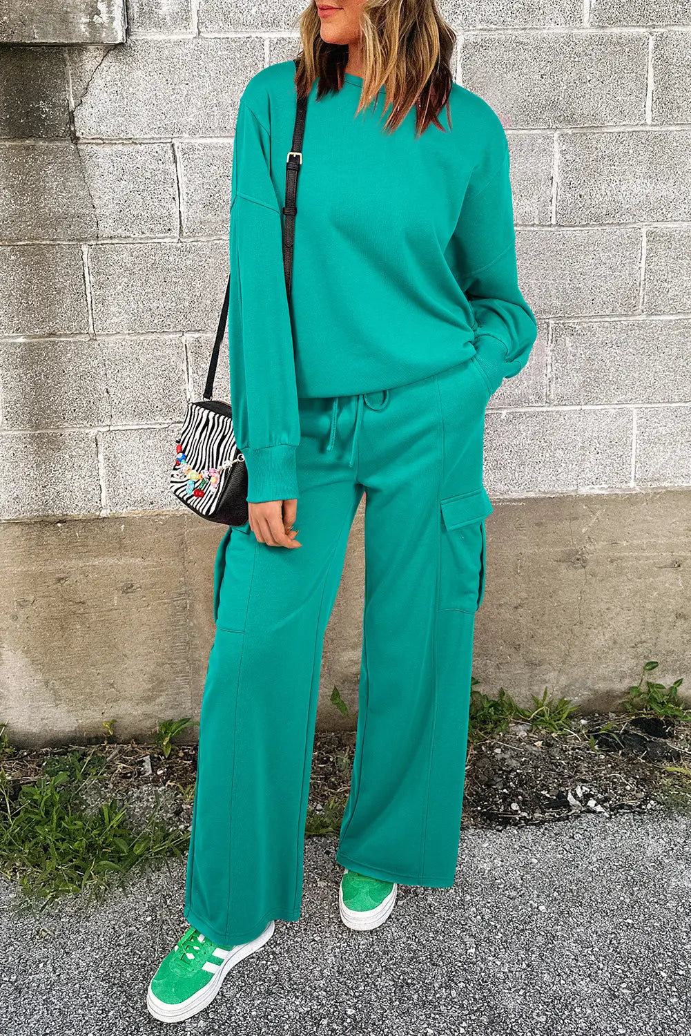 Pullover Top and Cargo Pants Set Florida Girl Fashion Boutique