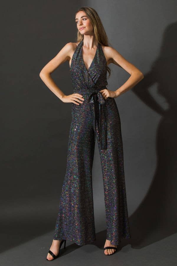 Halo Black Jumpsuit FLYING TOMATO