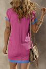 Corded Colorblock T-Shirt Dress Florida Girl Fashion Boutique