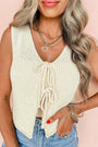 Lace Front Sweater Vest Florida Girl Fashion Boutique