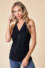 Cut-out Halter Tank - 40877T Doe and Rae