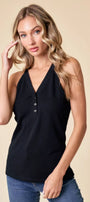 Cut-out Halter Tank - 40877T Doe and Rae