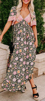 Boho Floral Patchwork Maxi Florida Girl Fashion Boutique