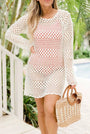 Crochet Long Sleeve Cover Up Florida Girl Fashion Boutique