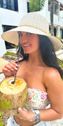 Two-Tone Heathered C.C Cloche Hat