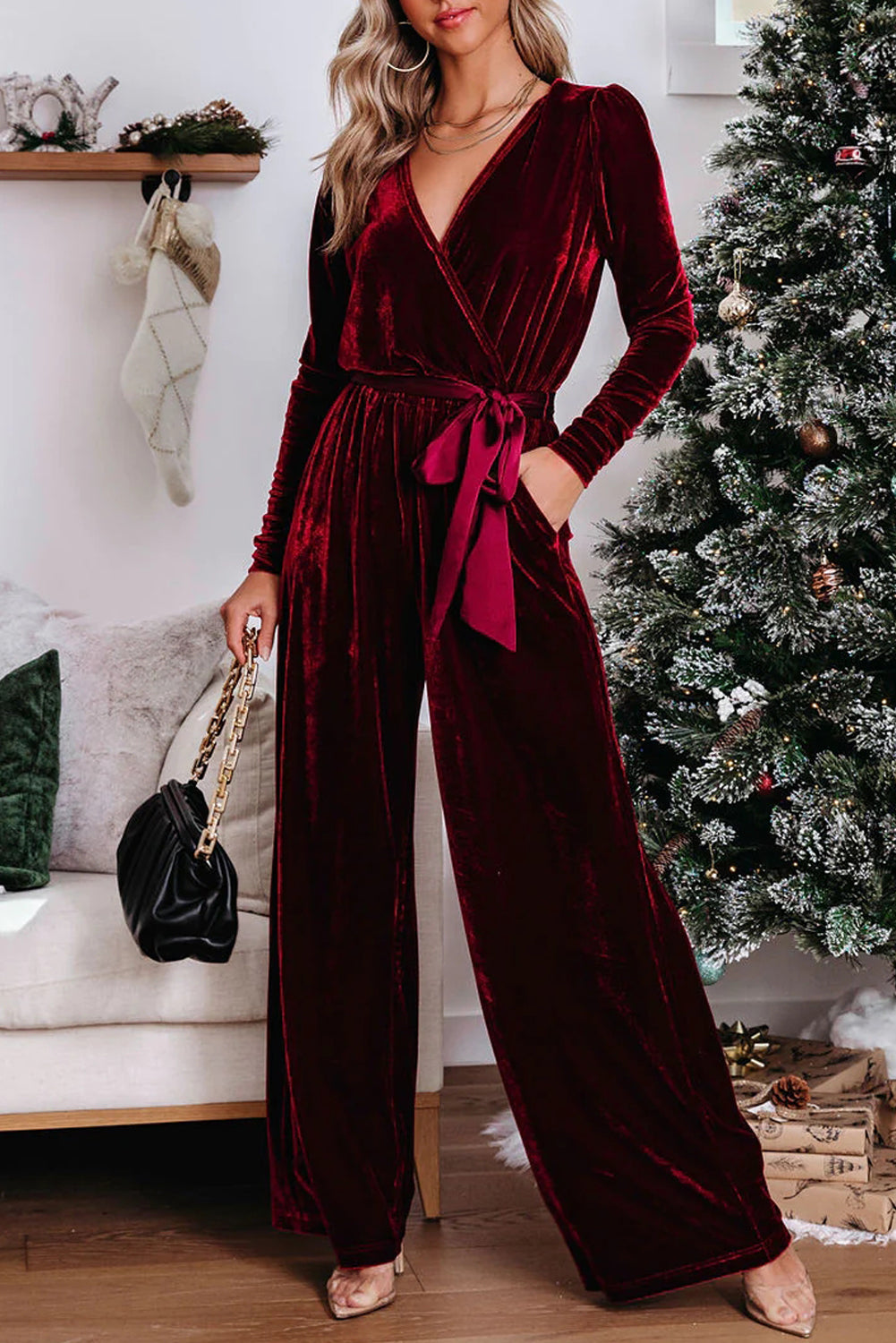 Velvet Jumpsuit Florida Girl Fashion Boutique