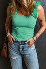 Ruffle Strap Tank Florida Girl Fashion Boutique