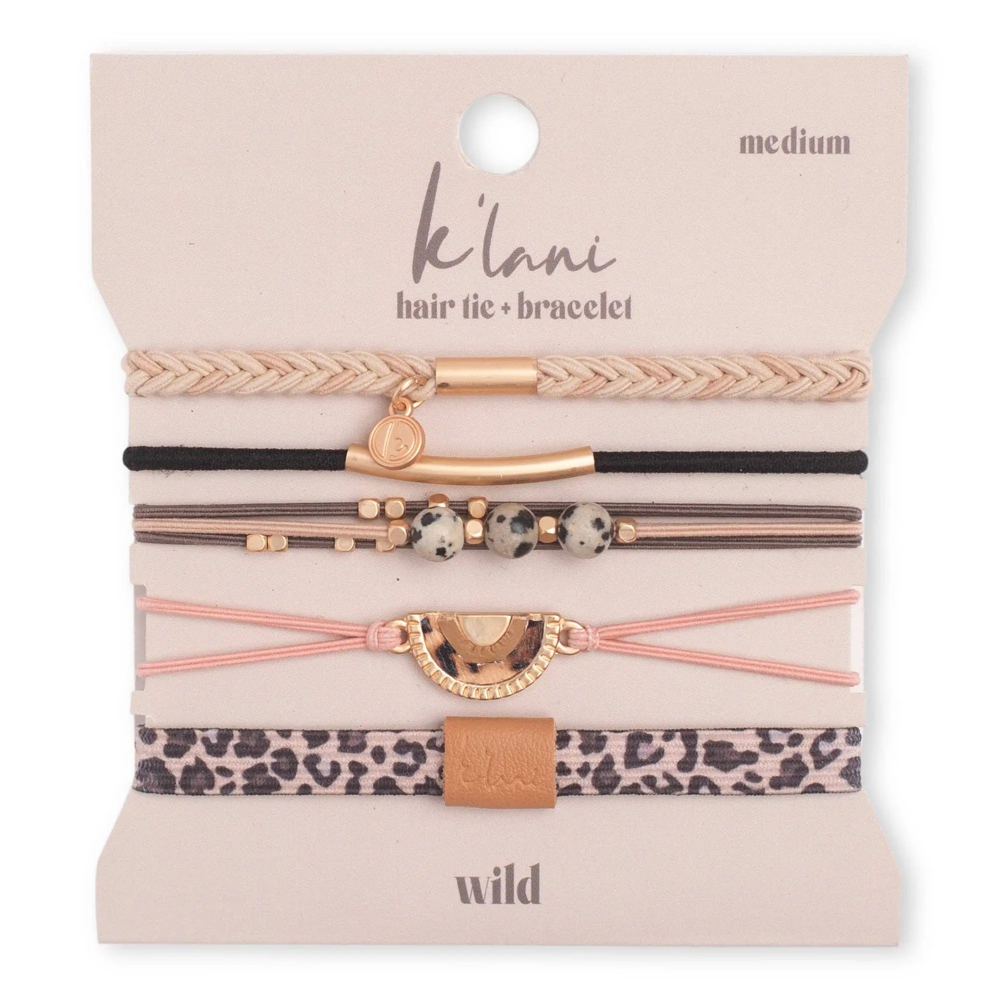 Wild K'Lani hair tie bracelets