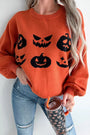 Spooky Pumpkin Patch Knit Sweater Florida Girl Fashion Boutique