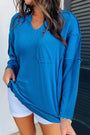 Ribbed Knit V Neck Florida Girl Fashion Boutique