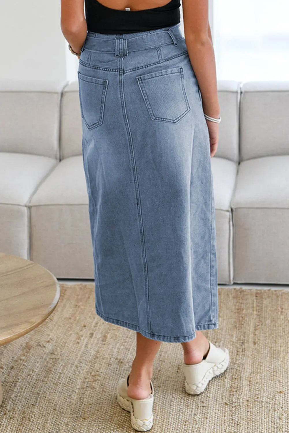 Belted Denim Skirt Florida Girl Fashion Boutique