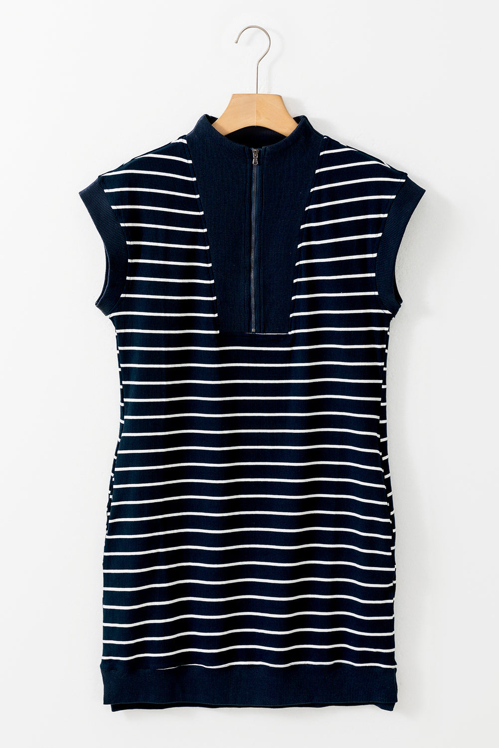 Quarter Zip Striped Dress Florida Girl Fashion Boutique