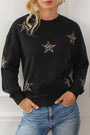 Leopard Star Patch Pullover Florida Girl Fashion Boutique