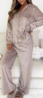 Velvet Leopard Pajama Set Florida Girl Fashion Boutique