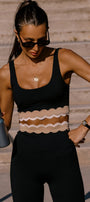 Beach Riot Marin Top Mystic Colorblock Matte