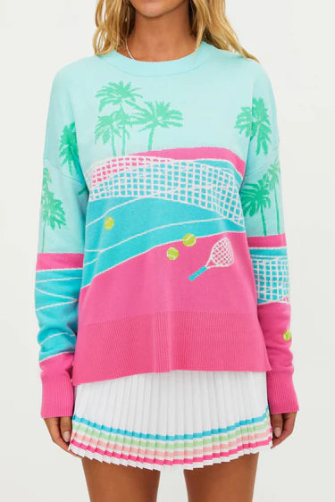 Beach Riot Callie Sweater Hibiscus Cove Court