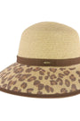Leopard Print Wide Brim C.C Beanie