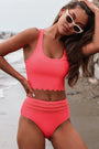 Scalloped High Waist Bikini Florida Girl Fashion Boutique