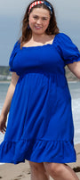 Blue Square Neck Mini Florida Girl Fashion Boutique