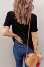 Black Distressed Tee Florida Girl Fashion Boutique