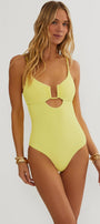 Beach Riot Lindy One Piece Butter Blossom