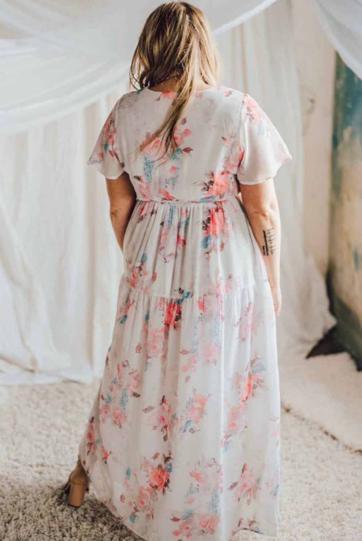 White Floral Maxi Florida Girl Fashion Boutique