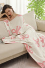 Bow Print Cozy Throw Florida Girl Fashion Boutique