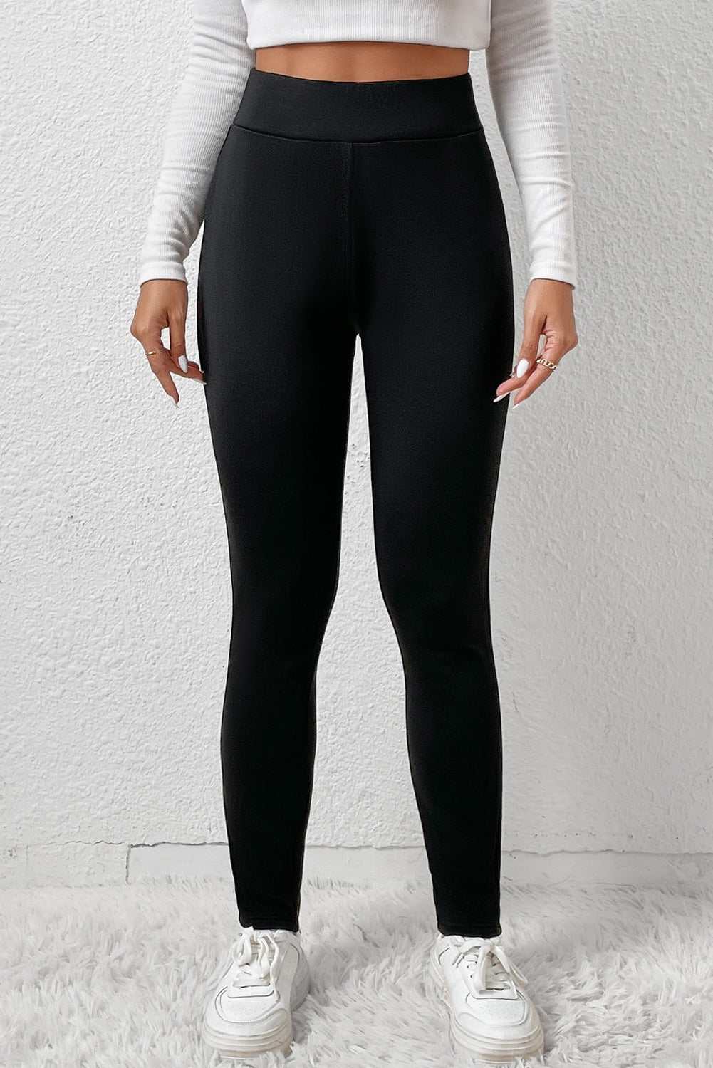 Black Fleece Lined Leggings Florida Girl Fashion Boutique
