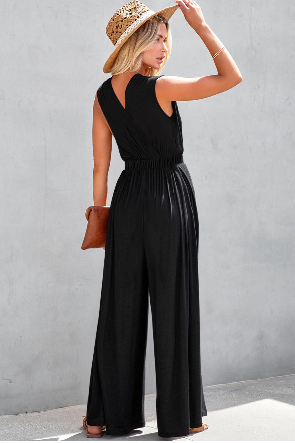 Deep V Neck Jumpsuit Florida Girl Fashion Boutique