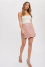 Vegan Leather Mini Skirt Bluivy