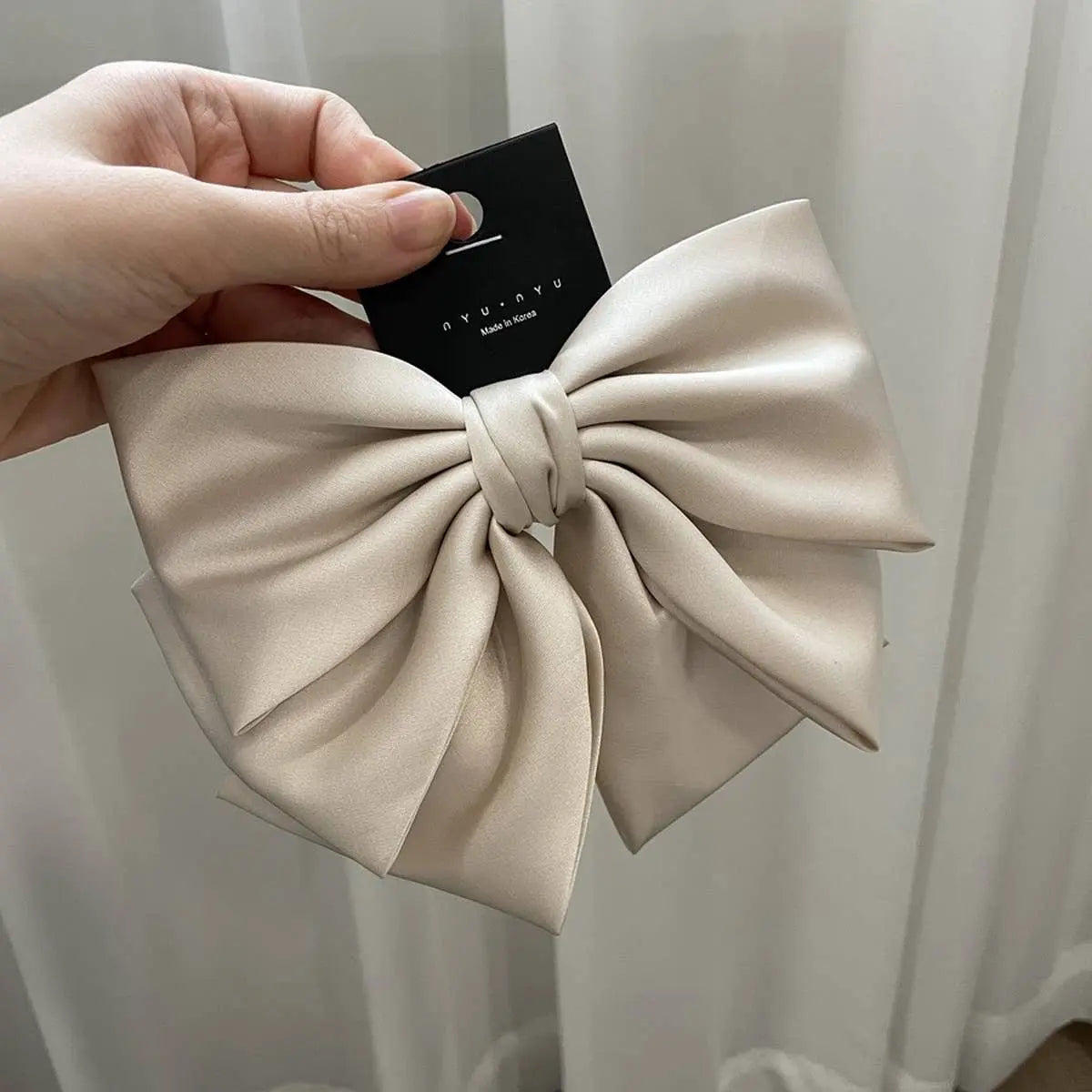 Satin Black Bow ACCITY