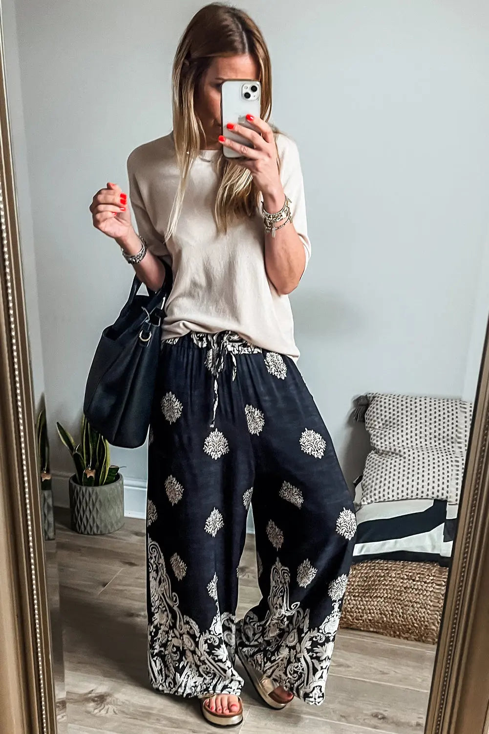 Bohemian Wide Leg Pant Florida Girl Fashion Boutique