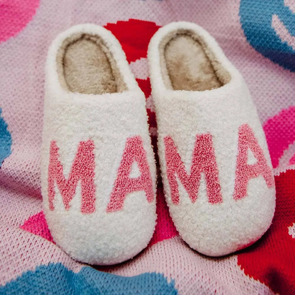 Pink MAMA Mother's Day Slippers Katydid