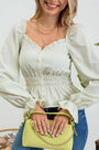 Green Gingham Blouse Blu Pepper