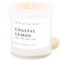 Coastal Lemon 11 oz Soy Candle Sweet Water Decor