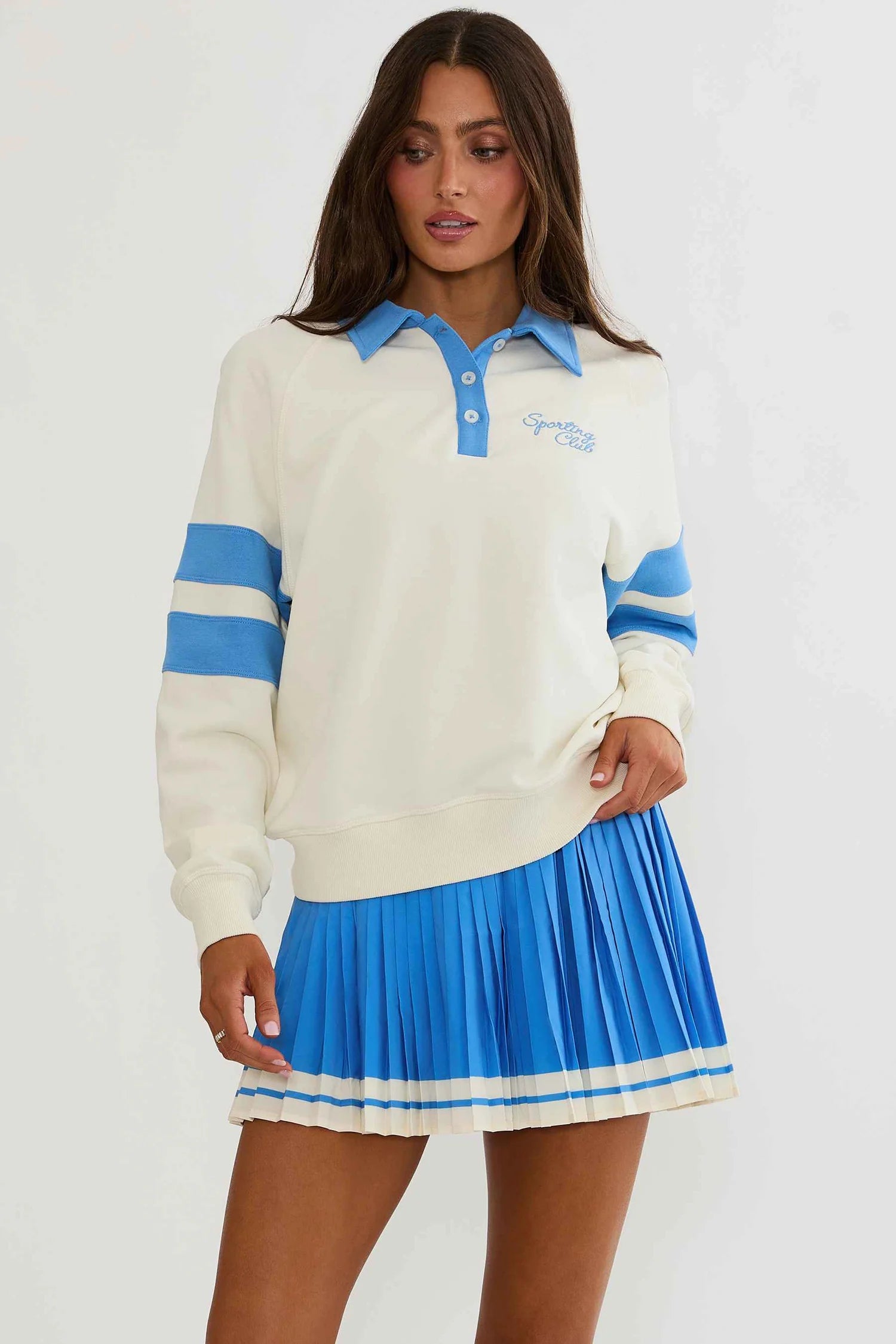 Beach Riot Bennett Top Opal Sky Colorblock