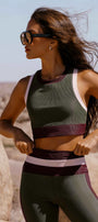 Beach Riot Gwen Top Wild Berry Colorblock