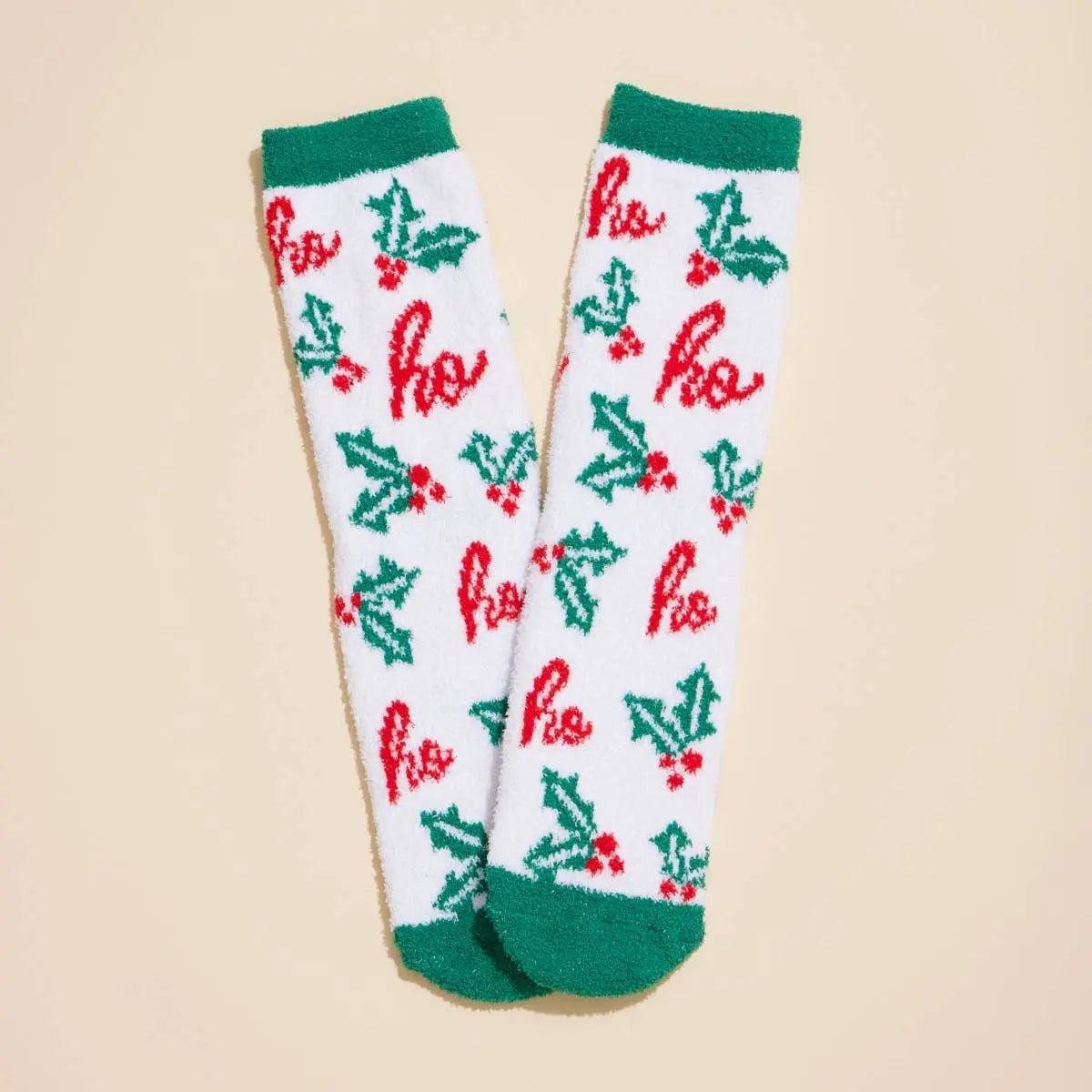 Christmas Fuzzy Socks Assorted Pack of 4 Frem