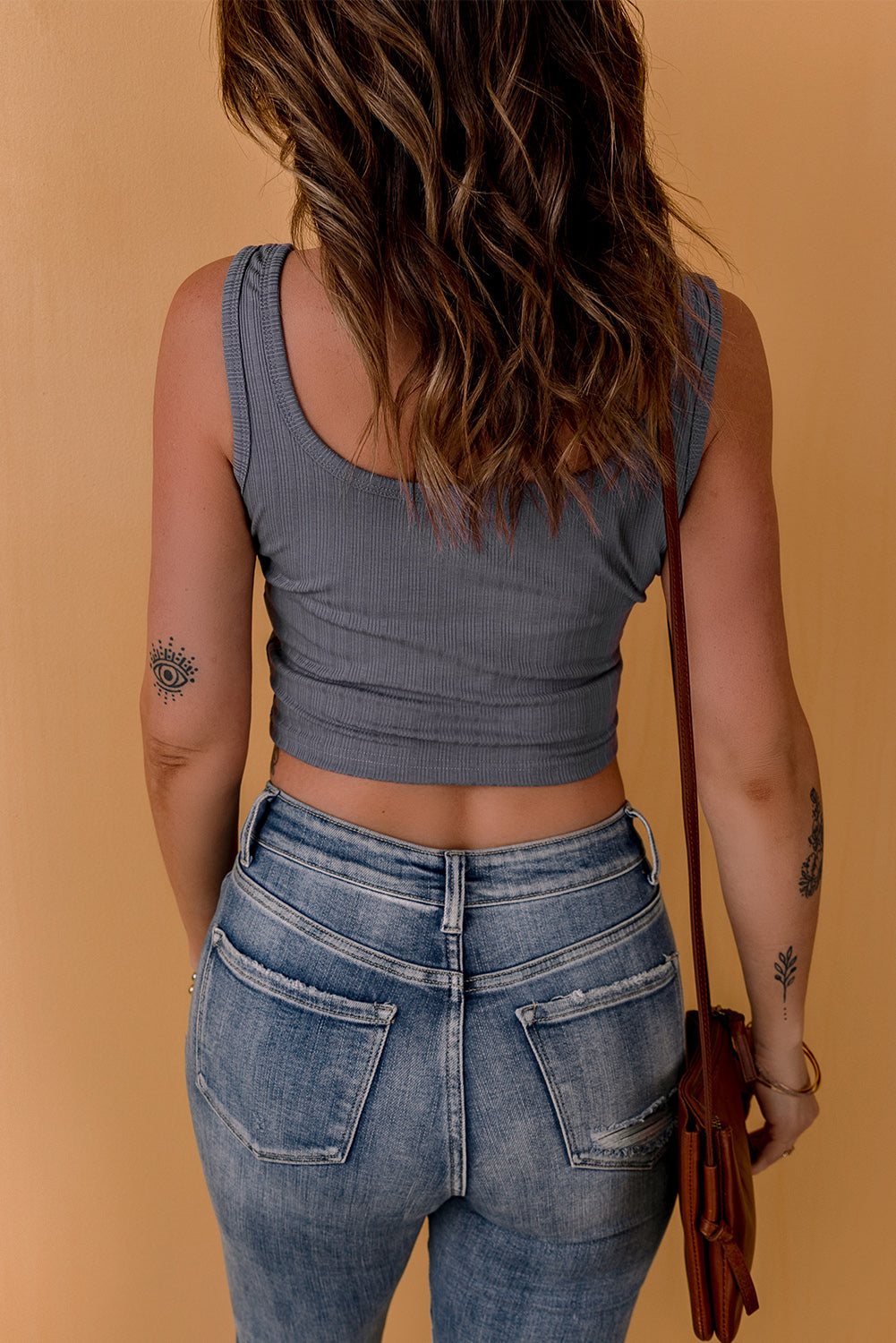 Ribbed Cropped Tank Florida Girl Fashion Boutique