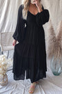Black Tiered Maxi Dress Florida Girl Fashion Boutique