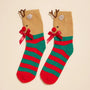 Christmas Fuzzy Socks Assorted Pack of 4 Frem